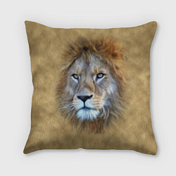 Подушка квадратная Песчаный лев, цвет: 3D-принт