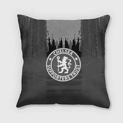 Подушка квадратная FC Chelsea: Grey Abstract, цвет: 3D-принт