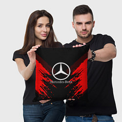 Подушка квадратная Mercedes-Benz: Red Anger, цвет: 3D-принт — фото 2