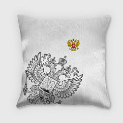 Подушка квадратная Russia: White Edition