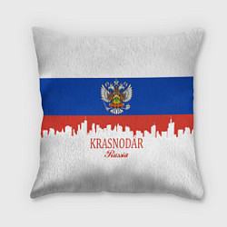 Подушка квадратная Krasnodar, Russia, цвет: 3D-принт