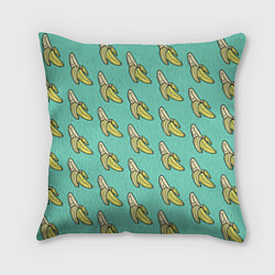 Подушка квадратная Любитель бананов, цвет: 3D-принт