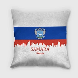 Подушка квадратная Samara: Russia, цвет: 3D-принт