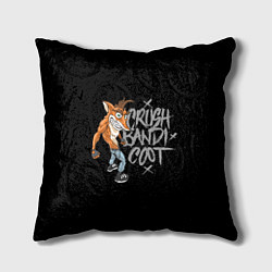 Подушка квадратная Crush Bandicoot цвета 3D-принт — фото 1