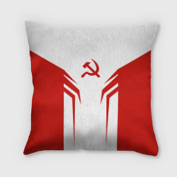 Подушка квадратная СССР воин, цвет: 3D-принт