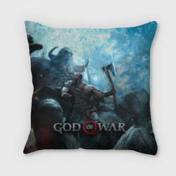 Подушка квадратная God of War: Dynasty, цвет: 3D-принт
