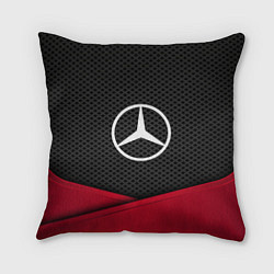 Подушка квадратная Mercedes Benz: Grey Carbon, цвет: 3D-принт
