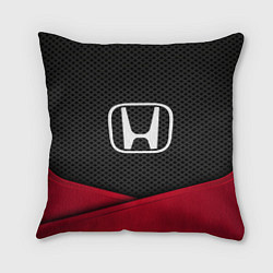 Подушка квадратная Honda: Grey Carbon, цвет: 3D-принт