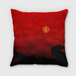 Подушка квадратная FC Man UTD: Red Poly