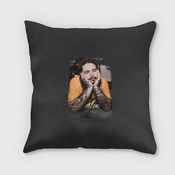 Подушка квадратная Post Malone, цвет: 3D-принт