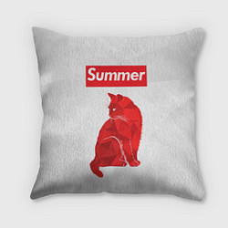 Подушка квадратная Summer Cat