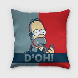 Подушка квадратная Homer Simpson DOH!, цвет: 3D-принт