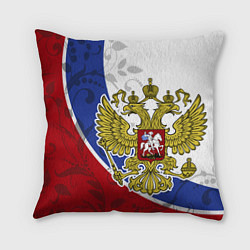 Подушка квадратная Российская душа, цвет: 3D-принт