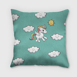 Подушка квадратная Unicorns Love