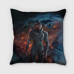 Подушка квадратная Mass Effect: Soldier, цвет: 3D-принт