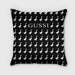 Подушка квадратная GUSSI Black, цвет: 3D-принт