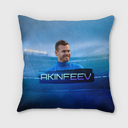 Подушка квадратная Akinfeev, цвет: 3D-принт