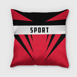 Подушка квадратная Sport: Red Style, цвет: 3D-принт
