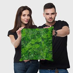 Подушка квадратная Тропический лес, цвет: 3D-принт — фото 2