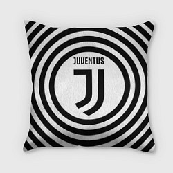 Подушка квадратная FC Juventus Round, цвет: 3D-принт