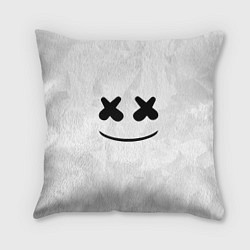 Подушка квадратная Marshmello: White Face