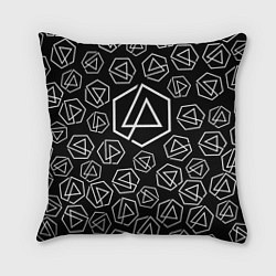 Подушка квадратная Linkin Park: Pattern, цвет: 3D-принт