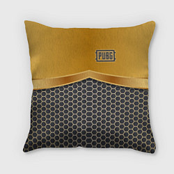 Подушка квадратная PUBG: Gold Shield, цвет: 3D-принт
