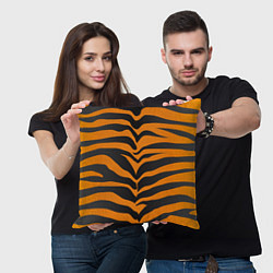 Подушка квадратная Шкура тигра, цвет: 3D-принт — фото 2