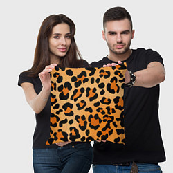 Подушка квадратная Шкура ягуара, цвет: 3D-принт — фото 2