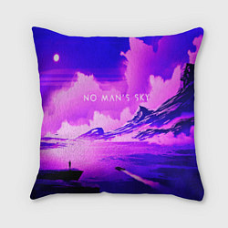 Подушка квадратная No Man's Sky: Purple Mountains, цвет: 3D-принт