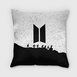 Подушка квадратная BTS: Black Stars