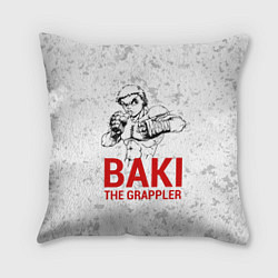 Подушка квадратная Baki the Grappler, цвет: 3D-принт