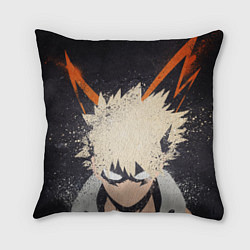 Подушка квадратная KATSUKI BAKUGOU рыжее из головы, цвет: 3D-принт
