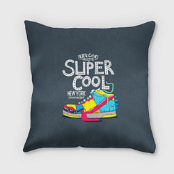 Подушка квадратная Super Сool, цвет: 3D-принт