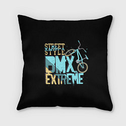 Подушка квадратная BMX Extreme, цвет: 3D-принт