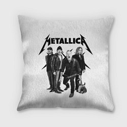 Подушка квадратная Metallica, цвет: 3D-принт