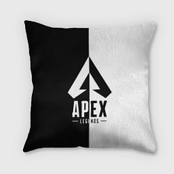 Подушка квадратная Apex Legends: Black & White, цвет: 3D-принт
