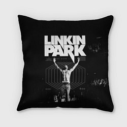 Подушка квадратная Linkin Park, цвет: 3D-принт