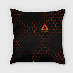 Подушка квадратная Apex Legends: Orange Carbon, цвет: 3D-принт