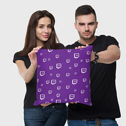 Подушка квадратная Twitch Pattern, цвет: 3D-принт — фото 2