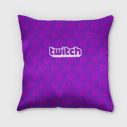 Подушка квадратная Twitch Online, цвет: 3D-принт