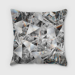 Подушка квадратная Бриллиантовый блеск, цвет: 3D-принт