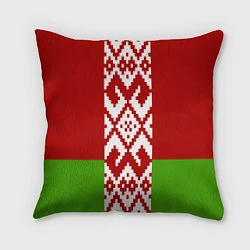 Подушка квадратная Беларусь флаг, цвет: 3D-принт