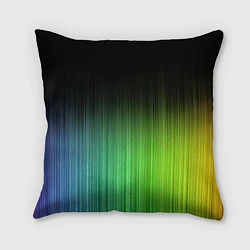 Подушка квадратная Неоновые полосы - Минимализм, цвет: 3D-принт