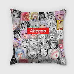 Подушка квадратная Ahegao, цвет: 3D-принт