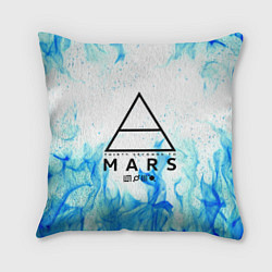Подушка квадратная 30 SECONDS TO MARS, цвет: 3D-принт