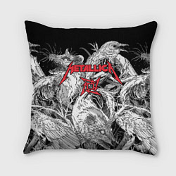 Подушка квадратная Metallica крысы зомби, цвет: 3D-принт