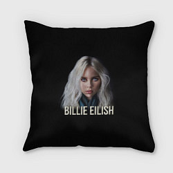 Подушка квадратная BILLIE EILISH, цвет: 3D-принт