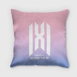 Подушка квадратная Monsta X, цвет: 3D-принт