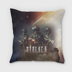 Подушка квадратная S T A L K E R Чернобыль, цвет: 3D-принт